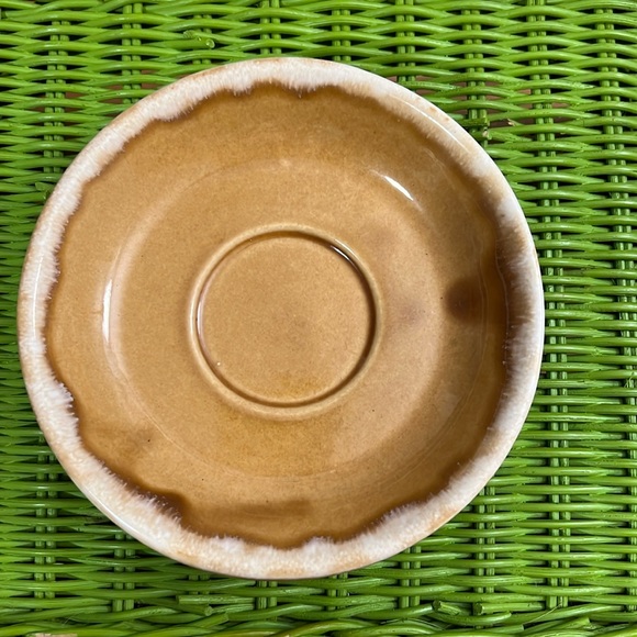 Hull Teacup and Saucer Creston Butterscotch Color Coffee Cup Mug Dripware - Picture 6 of 10